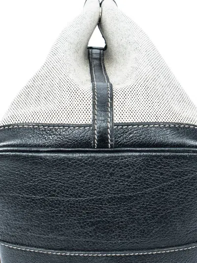 Pre-owned Hermes 2004 Garden Party 36 Trim-detail Tote Bag In Neutral