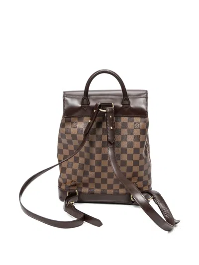 Pre-owned Louis Vuitton 2004 Soho Backpack In Brown