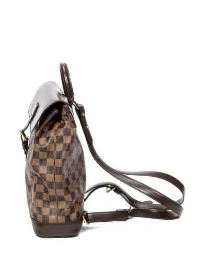 Pre-owned Louis Vuitton 2004 Soho Backpack In Brown