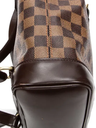 Pre-owned Louis Vuitton 2004 Soho Backpack In Brown