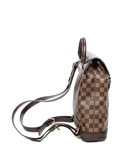 Pre-owned Louis Vuitton 2004 Soho Backpack In Brown