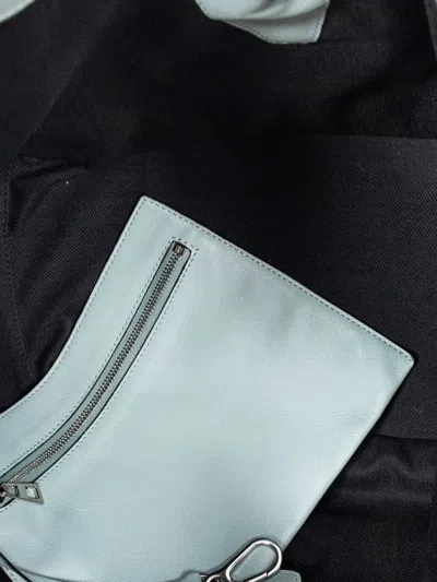 Pre-owned Loewe Large Hammock Leather Tote Bag In Blue