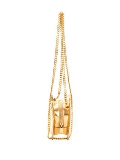 Pre-owned Saint Laurent Love Heart Cross Body Bag In Gold