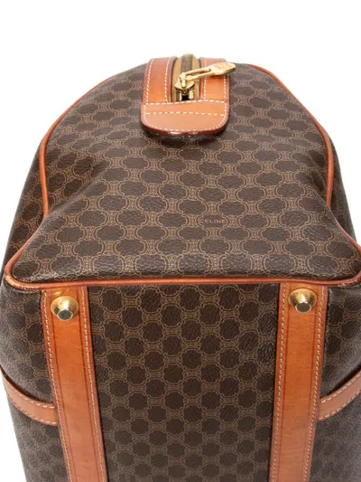 Pre-owned Celine Boston Medium Patterned Tote Bag In Brown