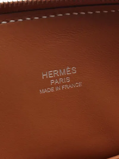 Pre-owned Hermes 2025 Mini Evercolor Bolide 1923 Satchel In Brown
