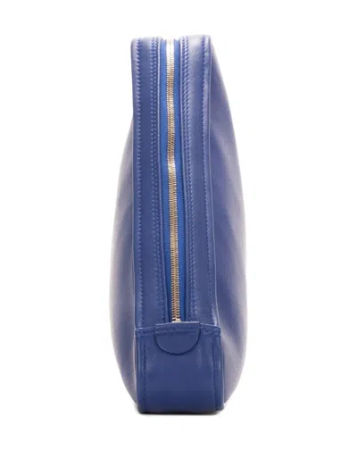 Pre-owned Balenciaga Triangular Clutch Bag In Blue