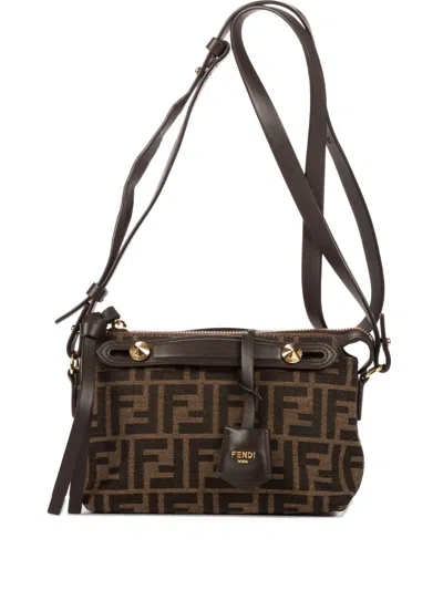 Pre-owned Fendi Mini By The Way Shoulder Bag In Brown