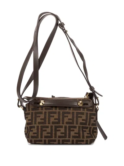Pre-owned Fendi Mini By The Way Shoulder Bag In Brown