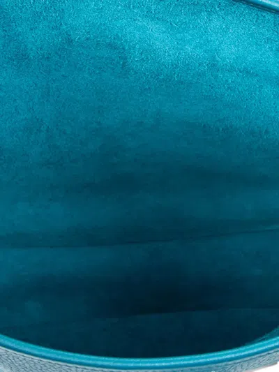 Pre-owned Hermes 2013 Evelyne Iii Pm Perforated Shoulder Bag In Blue