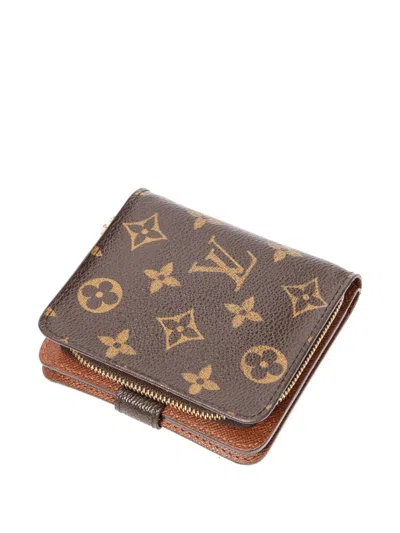 Pre-owned Louis Vuitton 2003 Pm Compact Zip Wallet In Brown