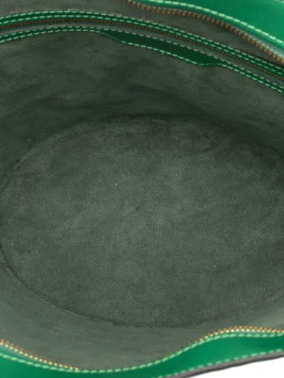 Pre-owned Louis Vuitton 1995 Epi Saint Jacques Gm Long Strap Shoulder Bag In Green