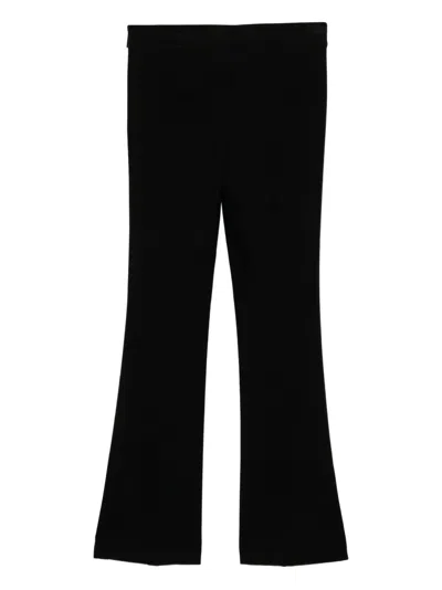 Helmut Lang Ponte Bootcut Trousers In Black