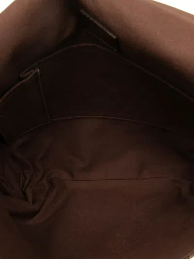 Pre-owned Louis Vuitton 2011 Damier Ebene Brooklyn Mm Crossbody Bag In Brown