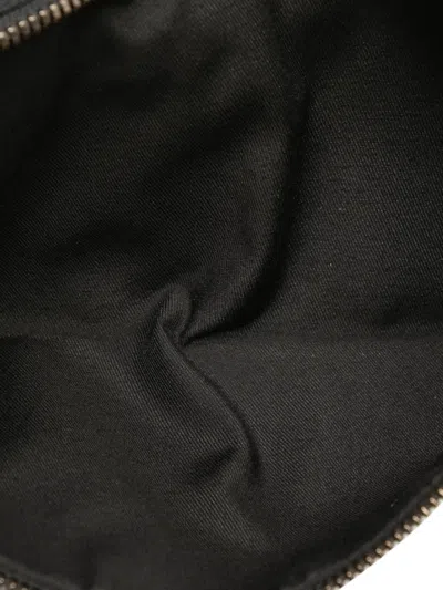 Pre-owned Gucci 2000-2015 Gg Canvas Double Pocket Belt Bag In Black