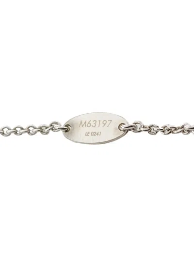 Pre-owned Louis Vuitton 2021 Silver Plated Essential V Supple Necklace Costume Necklace