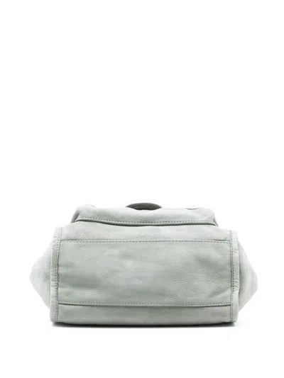 Pre-owned Chanel 2012 Calfskin French Riviera Shoulder Bag In Gray