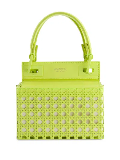 Giambattista Valli Leather Tote Bag In Green