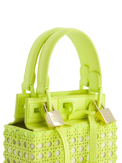 Giambattista Valli Leather Tote Bag In Green