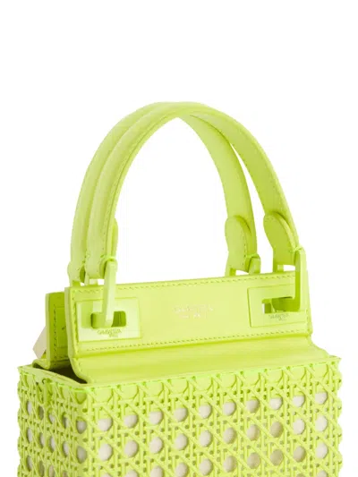 Giambattista Valli Leather Tote Bag In Green