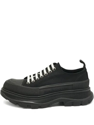 Pre-owned Alexander Mcqueen Chunky-sole Sneakers In Black