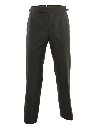 Pre-owned Tom Ford Wool Trousers In Gray