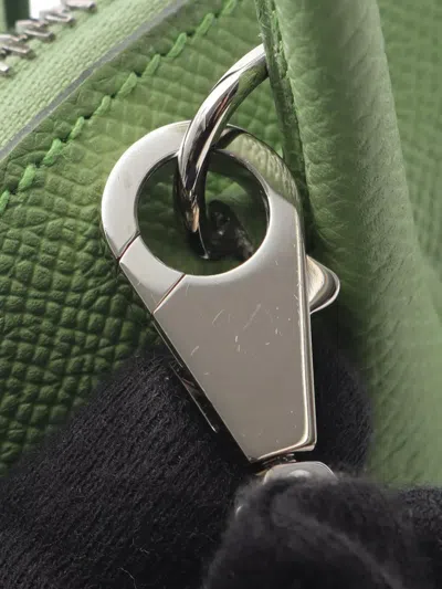 Pre-owned Hermes 2020 Epsom Bolide 27 Satchel In Green