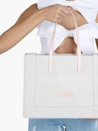 Giambattista Valli Logo-print Tote Bag In Neutral
