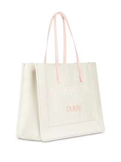 Giambattista Valli Logo-print Tote Bag In Neutral