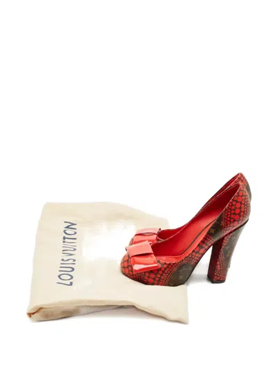 Pre-owned Louis Vuitton X Yayoi Kusama Polka-dot Heeled Pumps In Red