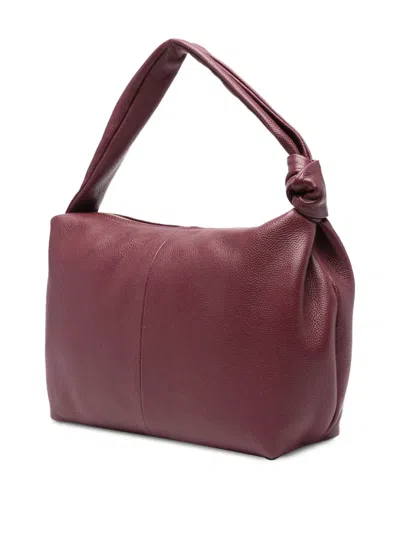 Marc Ellis Medium Angie Leather Tote Bag In Burgundy
