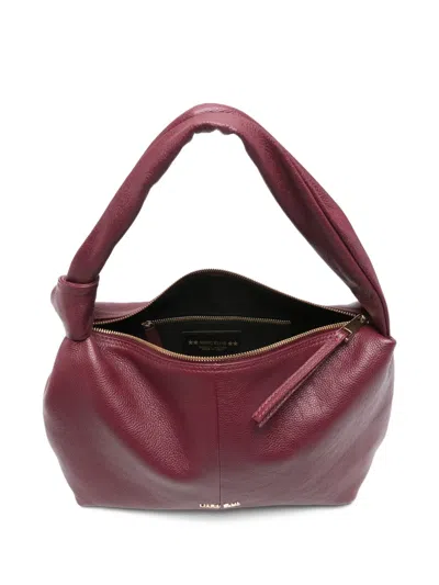 Marc Ellis Medium Angie Leather Tote Bag In Burgundy