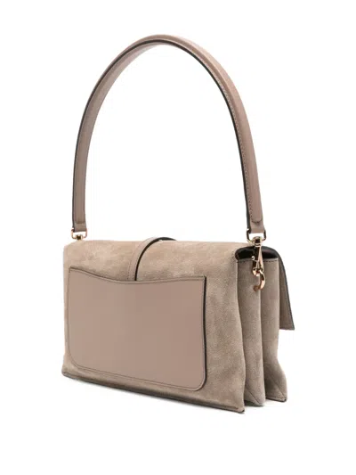 Tod's Mini T Timeless Flap Shoulder Bag In Brown