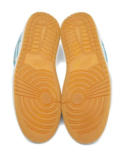 Pre-owned Jordan Air  1 Leather Sneakers In Blue