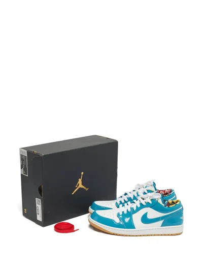 Pre-owned Jordan Air  1 Leather Sneakers In Blue