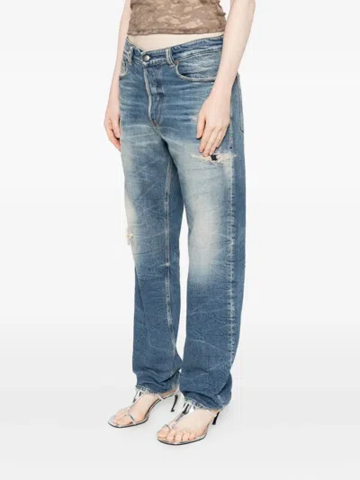 Diesel Distressed Jeans In Blue
