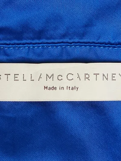 Pre-owned Stella Mccartney One-shoulder Mini Dress In Blue