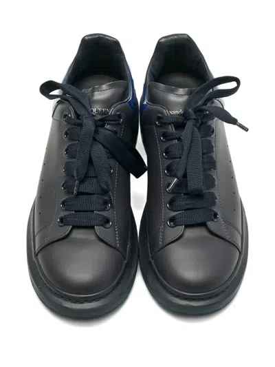 Pre-owned Alexander Mcqueen Leather Sneakers In Black