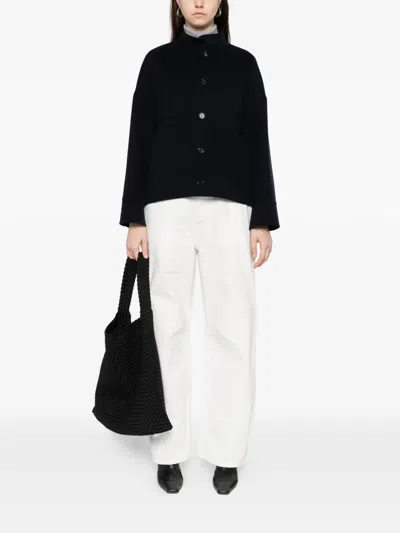 Max Mara Renna Button Jacket In Black