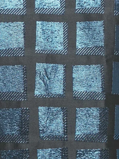 Pre-owned Kenzo V-neck Shift Mini Dress In Blue