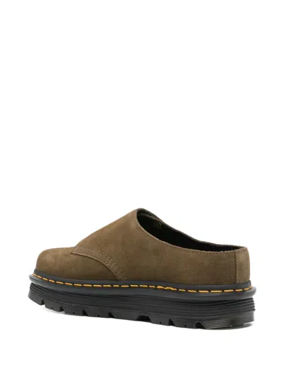 Dr. Martens Zebzag Anywair Suede Mules In Brown