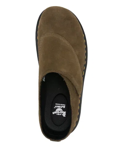 Dr. Martens Zebzag Anywair Suede Mules In Brown