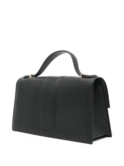 Marc Ellis Logo-strap Satchel Bag In Black
