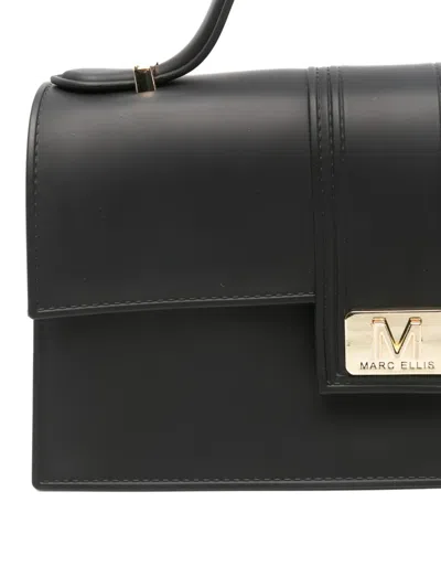 Marc Ellis Logo-strap Satchel Bag In Black