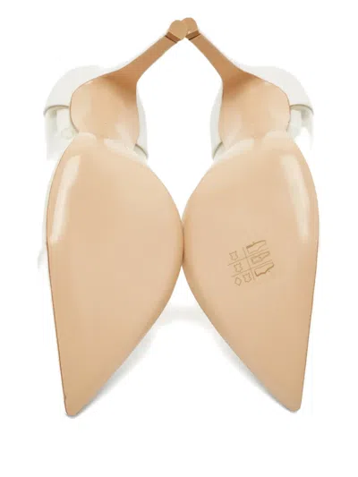 Pre-owned Gianvito Rossi Plexi Leather Pumps In Neutral