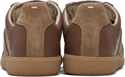 Maison Margiela Tan Replica Sneakers In Brown