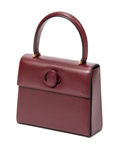 Pre-owned Cartier Mini Must De  Tote Bag In Red