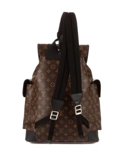Pre-owned Louis Vuitton Christopher Backpack In Brown