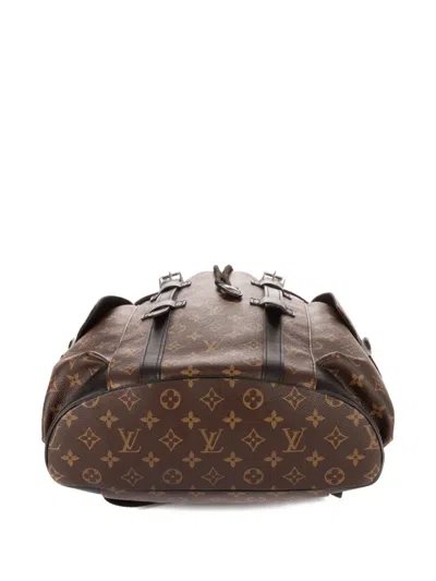 Pre-owned Louis Vuitton Christopher Backpack In Brown