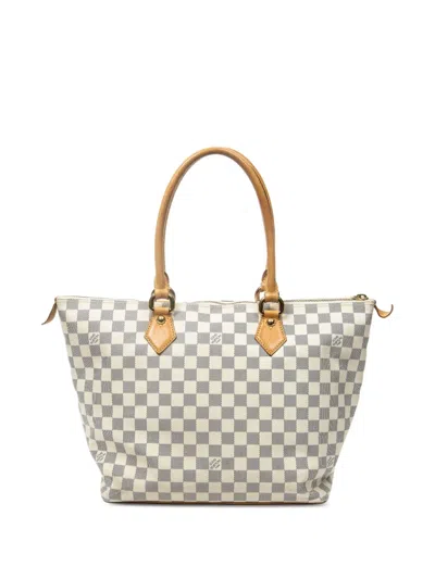 Pre-owned Louis Vuitton 2000 Damier Azur Tote Bag In Neutral