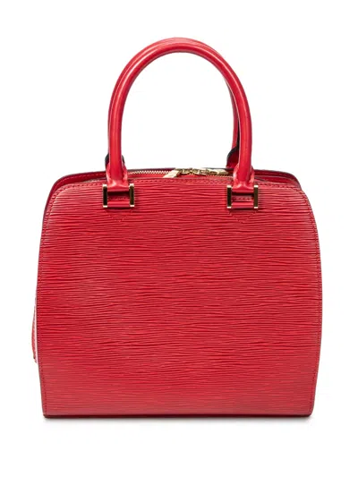 Pre-owned Louis Vuitton Zip-up Tote Bag In Red